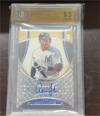 2017 Topps Five Star #FSA-AJ Aaron Judge — front