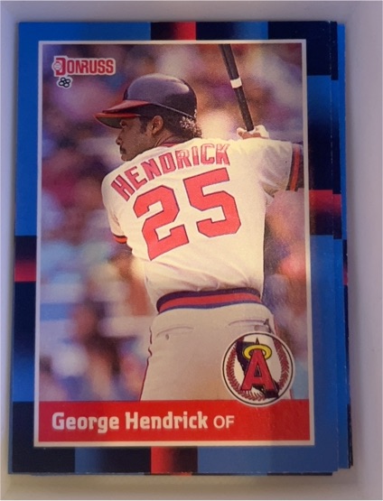 1988 Donruss #479 George Hendrick — front