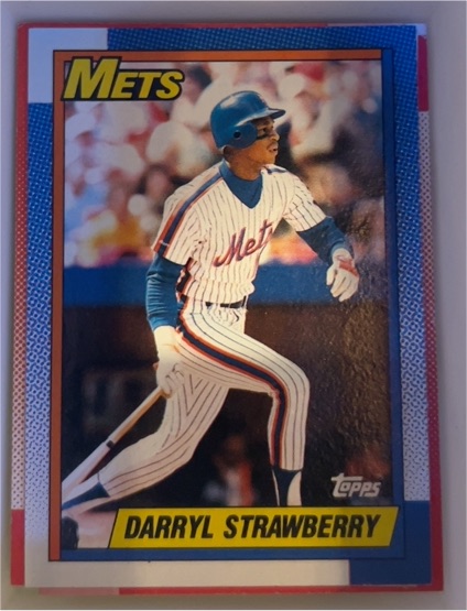 1990 Topps #600 Darryl Strawberry — front