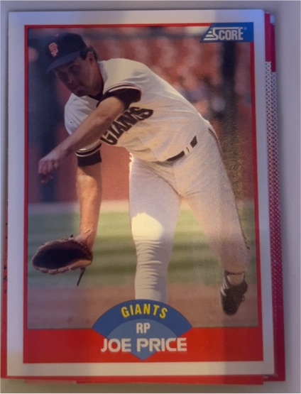 1989 Score #444 Joe Price — front