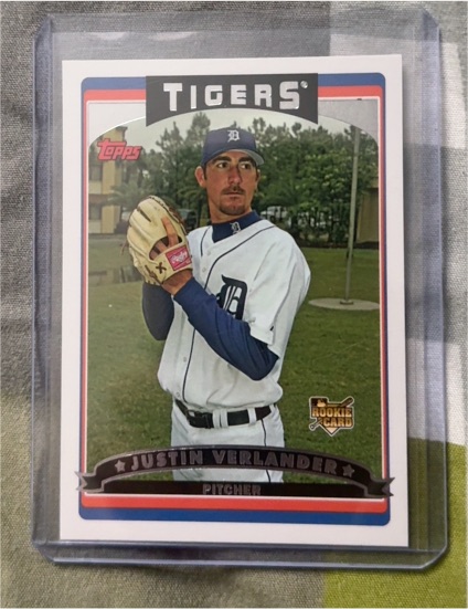 2006 Topps #641 Justin Verlander — front