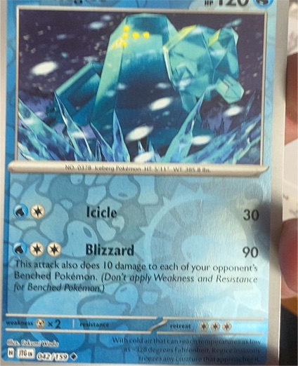 2025 Pokémon SV09: Journey Together #042 Regice — front