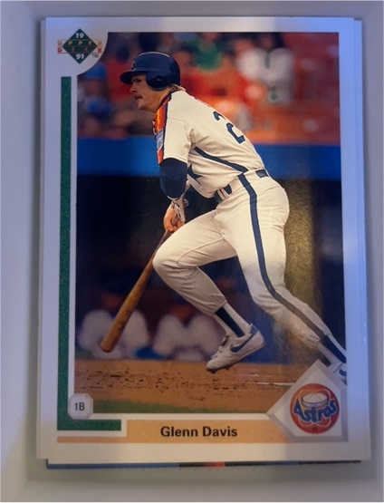 1991 Upper Deck #1B Glenn Davis — front