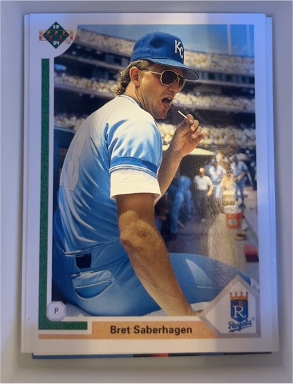 1991 Upper Deck #435 Bret Saberhagen — front
