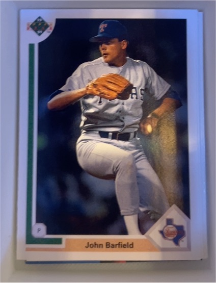 1991 Upper Deck #629 John Barfield — front