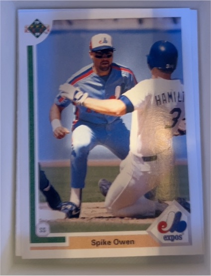 1991 Upper Deck #189 Spike Owen — front