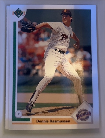 1991 Upper Deck #230 Dennis Rasmussen — front