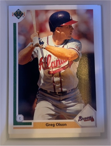 1991 Upper Deck #303 Greg Olson — front