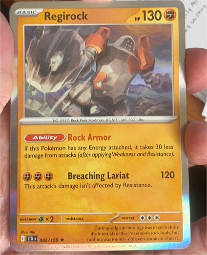 2024 Pokémon Journey Together #082 Regirock — front