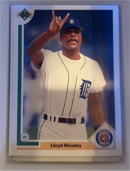 1991 Upper Deck #559 Lloyd Moseby — front