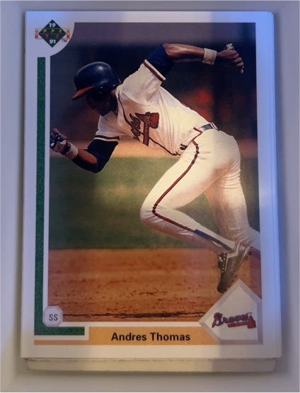 1991 Upper Deck #19 Andres Thomas — front