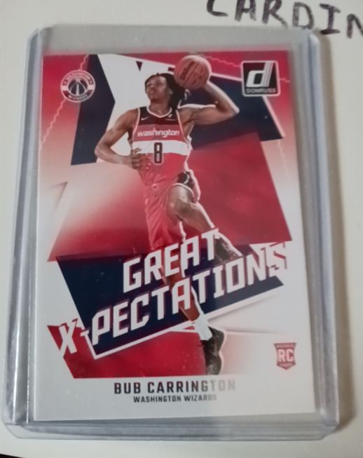 2024-25 Panini Donruss #18 Bub Carrington Great X-Pectations — front