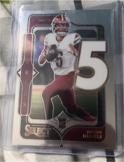 2024 Panini Select - Select Numbers Jayden Daniels #23 — front