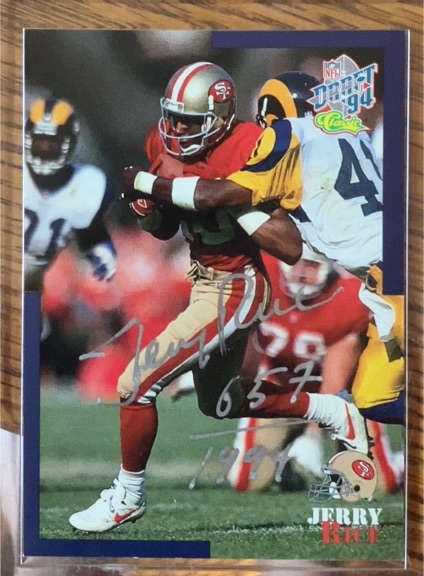1994 Classic NFL Draft Jerry Rice — front