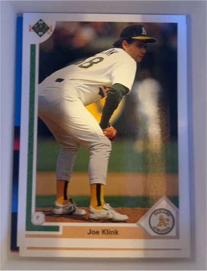 1991 Upper Deck #777 Joe Klink — front