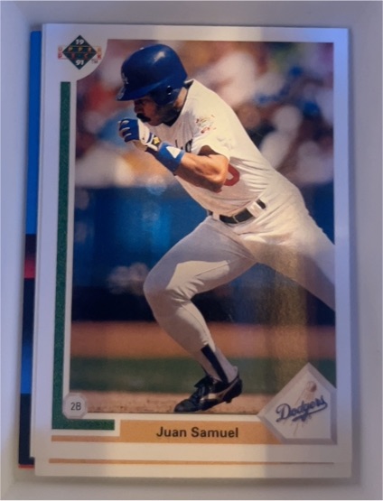 1991 Upper Deck #117 Juan Samuel — front