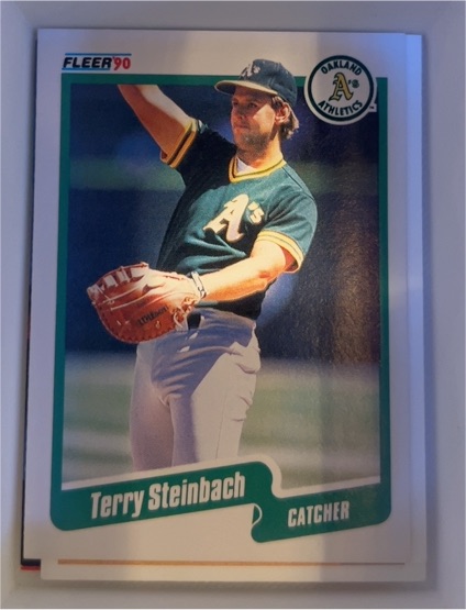 1990 Fleer #20 Terry Steinbach — front
