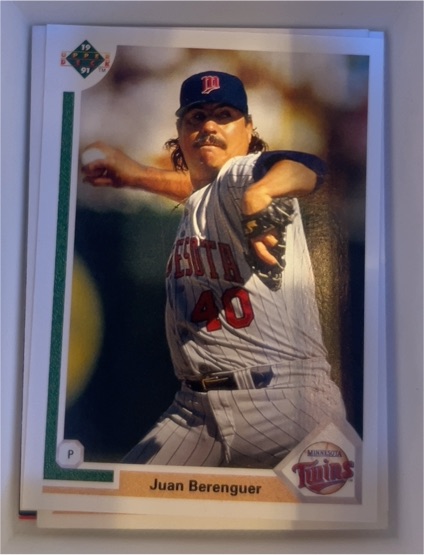 1991 Upper Deck #411 Juan Berenguer — front
