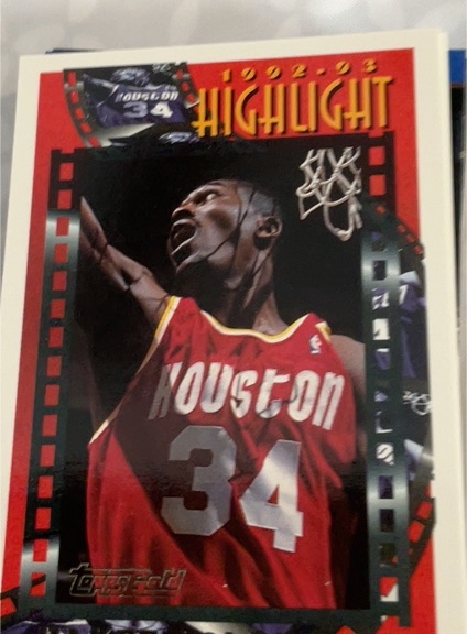 1993-94 Topps #2 Hakeem Olajuwon — front