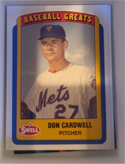 1990 Swell Baseball Greats #27 Don Cardwell — front