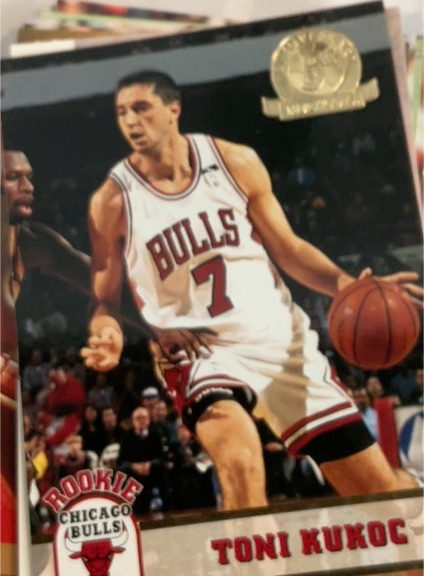 1992 SkyBox USA #7 Toni Kukoc — front