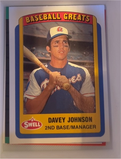 1990 Swell Baseball Greats Davey Johnson — front
