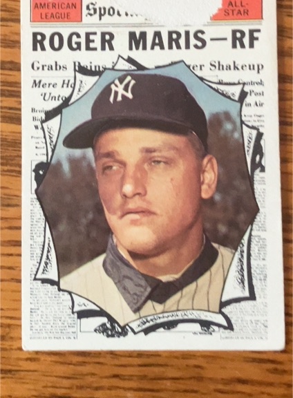1961 Topps #576 Roger Maris All-Star Yankees — front