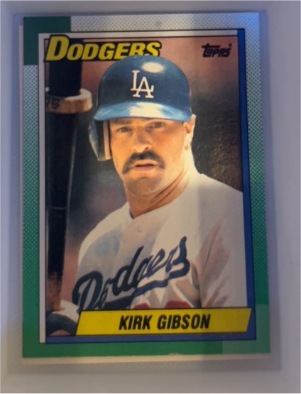 1990 Topps #150 Kirk Gibson — front