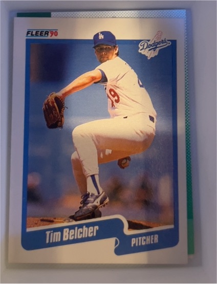 1990 Fleer #389 Tim Belcher — front