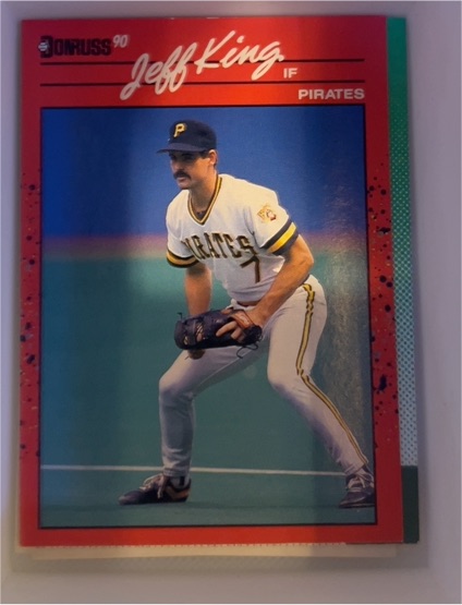 1990 Donruss #480 Jeff King — front