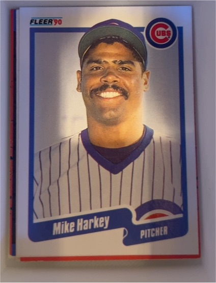 1990 Fleer #33 Mike Harkey — front