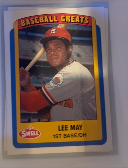1990 Swell Baseball Greats #67 Lee May — front