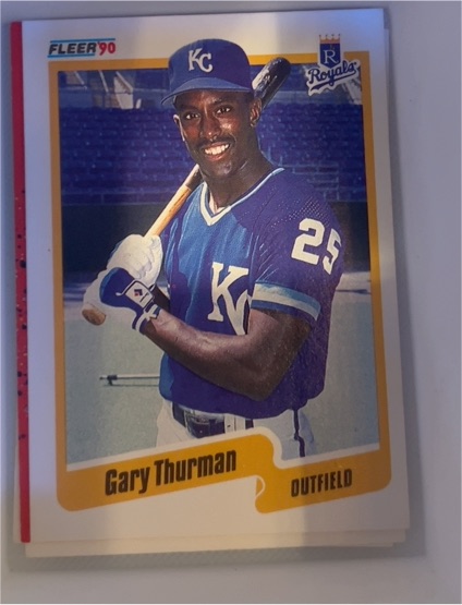 1990 Fleer #121b Gary Thurman — front
