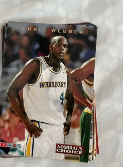 1993-94 Hoops #AC5 Chris Webber Admiral's Choice Golden State Warriors — front