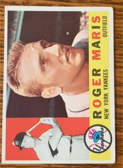 1960 Topps #377 Roger Maris — front