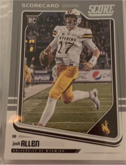 2018 Score #350 Josh Allen Rookie Card — front