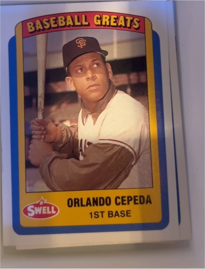 1990 Swell Baseball Greats Orlando Cepeda — front