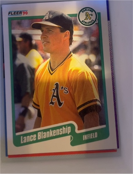 1990 Fleer #1 Lance Blankenship — front