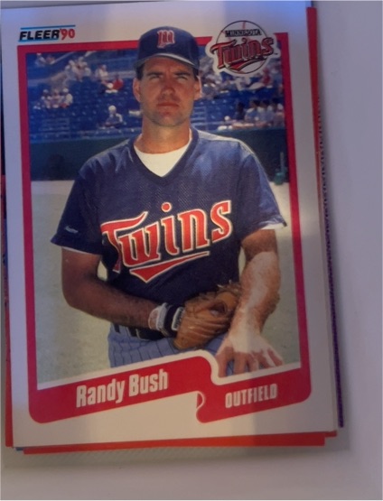 1990 Fleer #370 Randy Bush — front