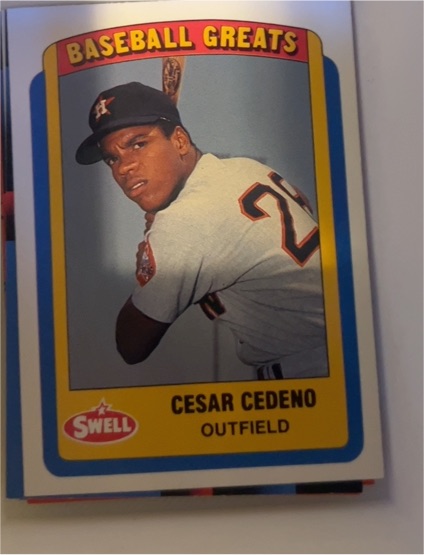 1990 Swell Baseball Greats #41 Cesar Cedeno — front