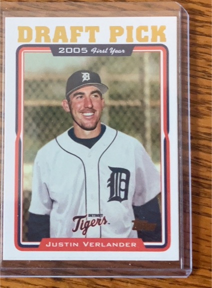 2005 Topps #677 Justin Verlander — front