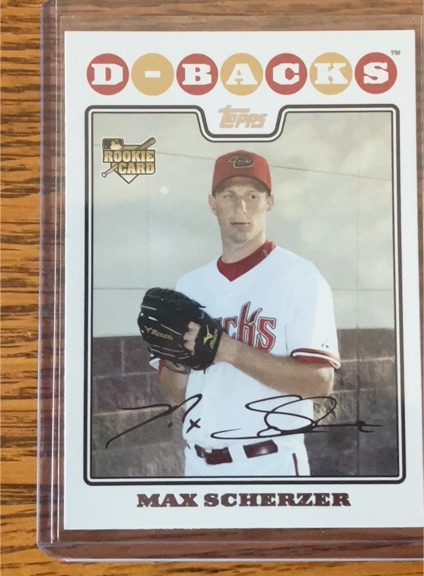 2008 Topps Update #UH280 Max Scherzer — front