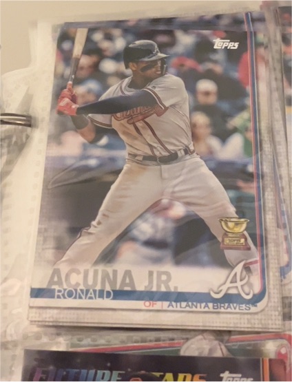 2019 Topps Series 1 #1 Ronald Acuna Jr All-Star Rookie Cup — front