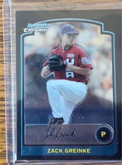 2003 Bowman Chrome #BDP134 Zack Greinke — front