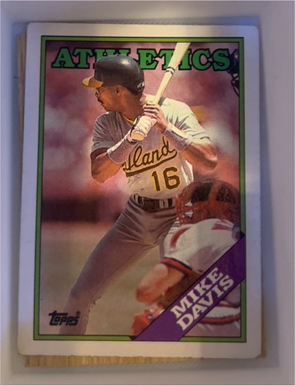 1988 Topps #448 Mike Davis — front