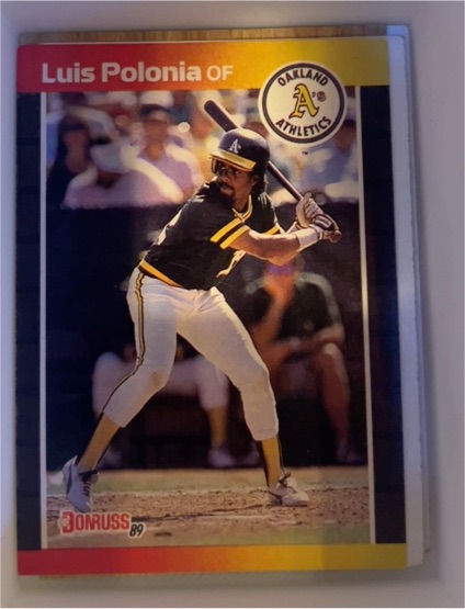1989 Donruss #386 Luis Polonia — front