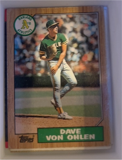 1987 Topps #287 Dave Von Ohlen — front
