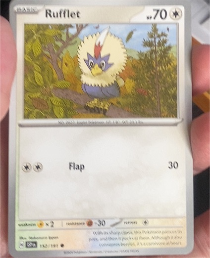 2024 Pokemon SV: Surging Sparks #152 Rufflet — front