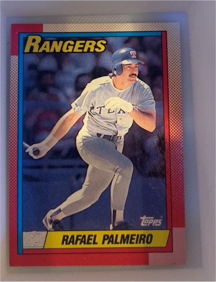 1990 Topps #755 Rafael Palmeiro — front