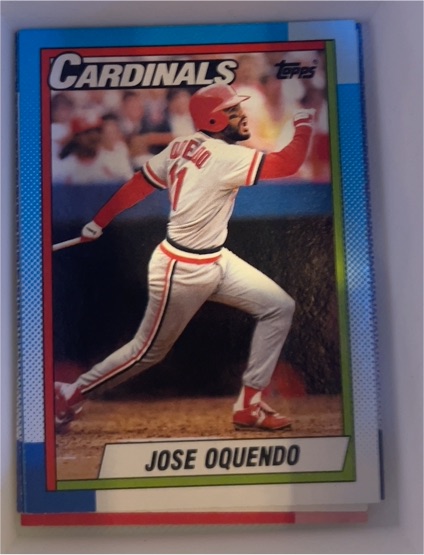 1990 Topps #645 Jose Oquendo — front